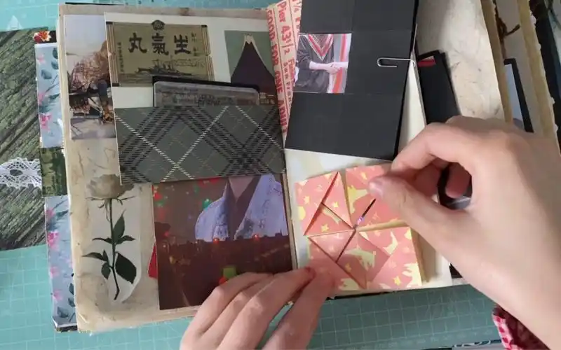 手帐小机关小机关教程只需要的折叠的一个小机关