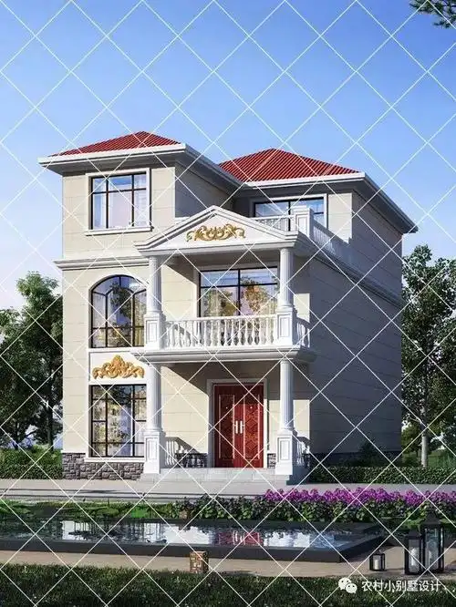 20款三层2开间小户型设计图,农村别墅8x12米最佳户型效果图
