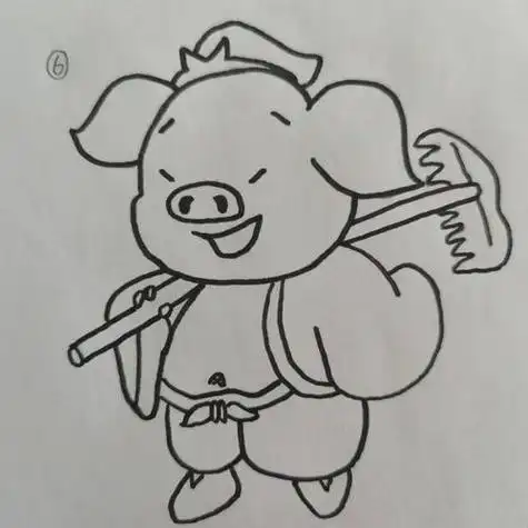 strong>简笔画 /strong>示例图片大全 关于猪八戒的资料:猪八戒姓名