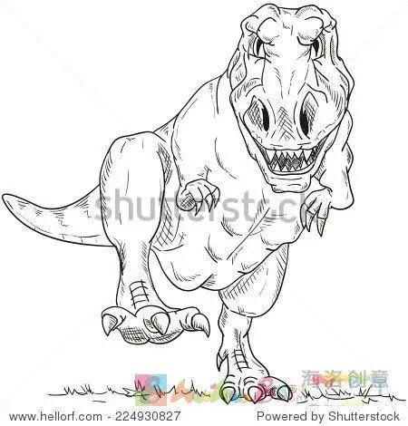 霸王龙的宝宝的简笔画集