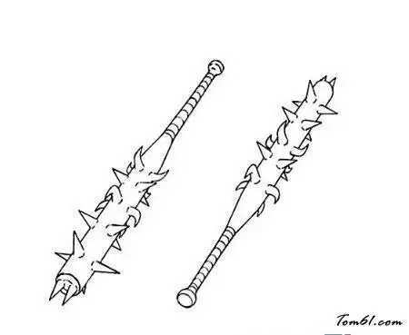 窦尔敦兵器简笔画