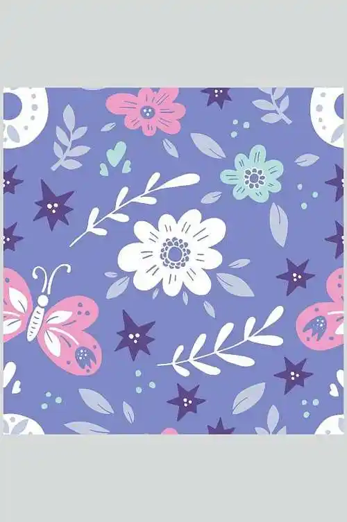 卡通碎花无缝图片