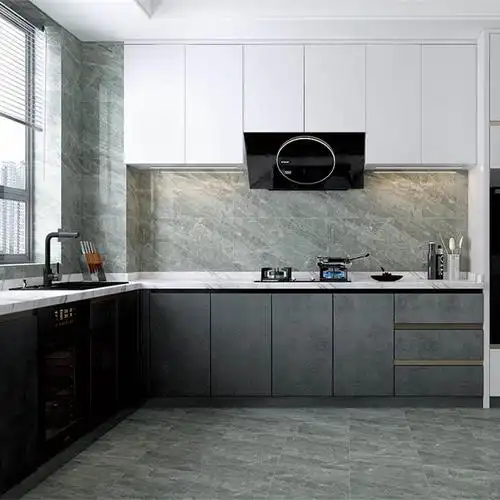 斯米克卫生间瓷砖厨房墙砖400800简约现代浴室厕所防滑地砖洛兰灰