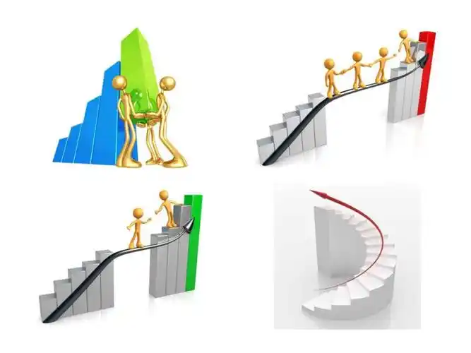 商务数据分析3d小人ppt模板