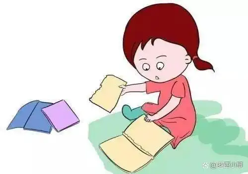 她总会悄悄从书架上拿下一本书,从中间撕下十来页,再把书放回原位