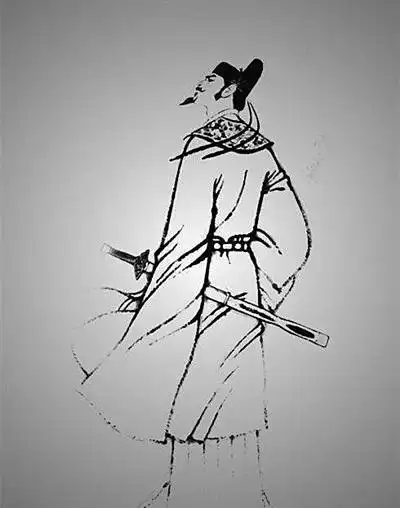 古代大侠背影简笔画