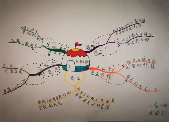 红阳小学学生手绘思维导图作品展示(二学年)