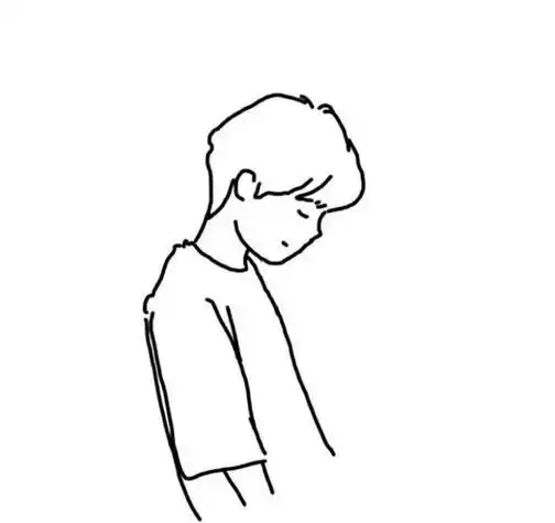 男生简笔画简约白净简笔画头像极简主义极简插画插画极简风绘画线条画