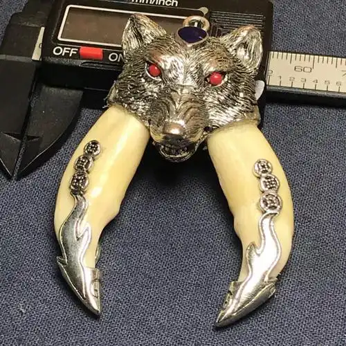 016纯天然辟邪护身狼牙挂件