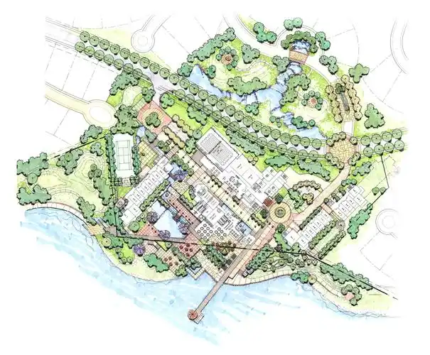 住宅景观平面手绘方案