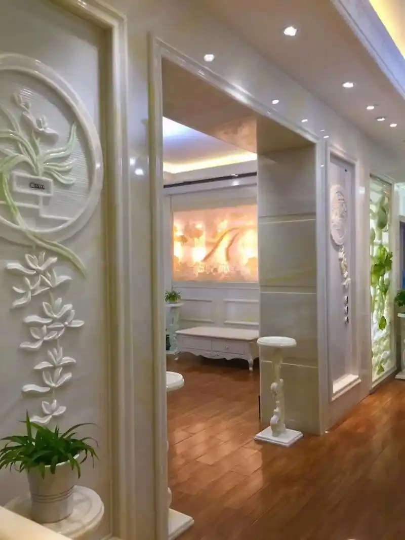 玉石背景墙生产技术.