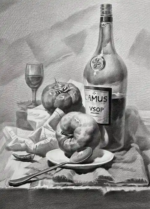 优秀素描静物作品欣赏