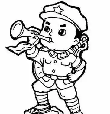 八路军的简笔画头像