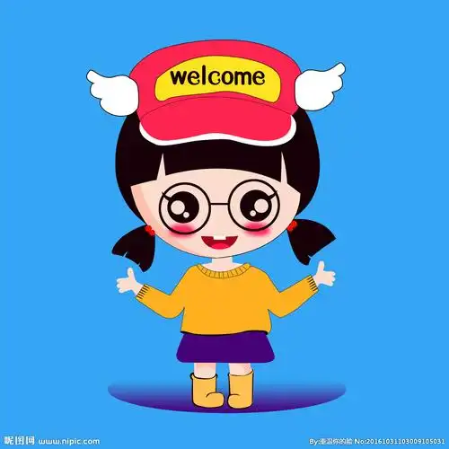 卡通女孩店招标志卡通女孩图片