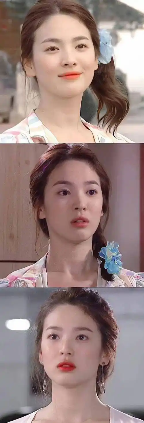 宋慧乔年轻的时候,自然是非常好看的,不过韩剧的构图也给了乔妹极大他