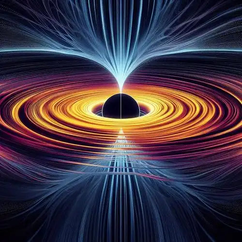 事件视界望远镜发现附近超大质量黑洞爆发出巨大能量喷流_磁场_物质