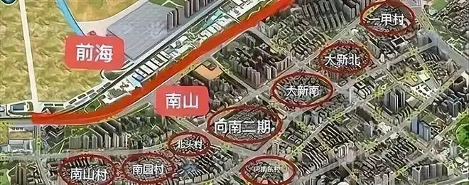 深圳南山区南山村旧改大族集团开发打造百万综合体