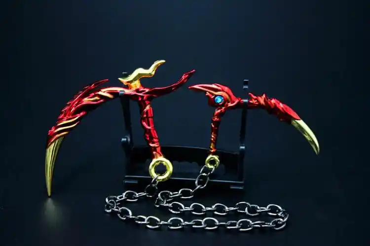 斗罗大陆玩具魂骨动漫周边唐三外附八蛛矛进化版合金模型 八蛛矛(金色