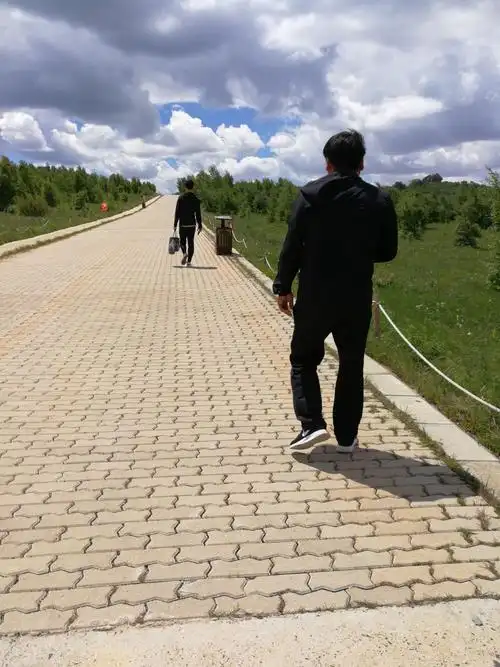 这是一个中年人的背影