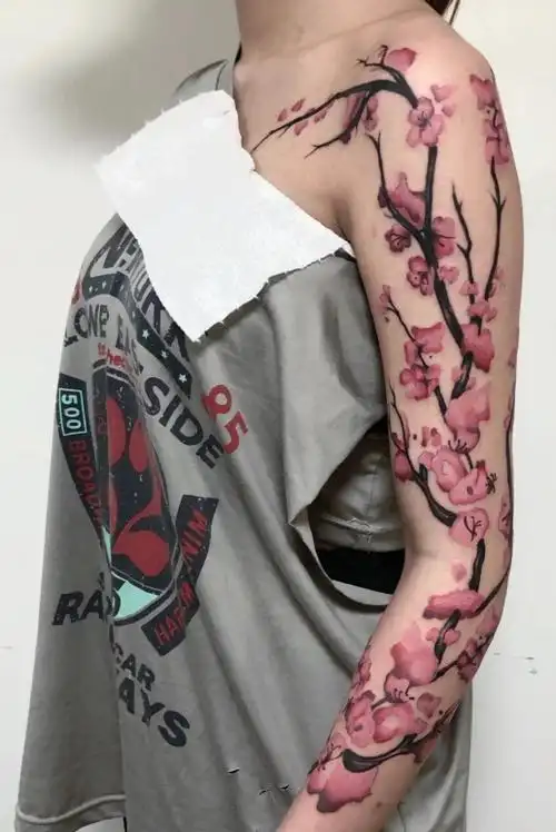 最新梅花纹身图案大全男女2