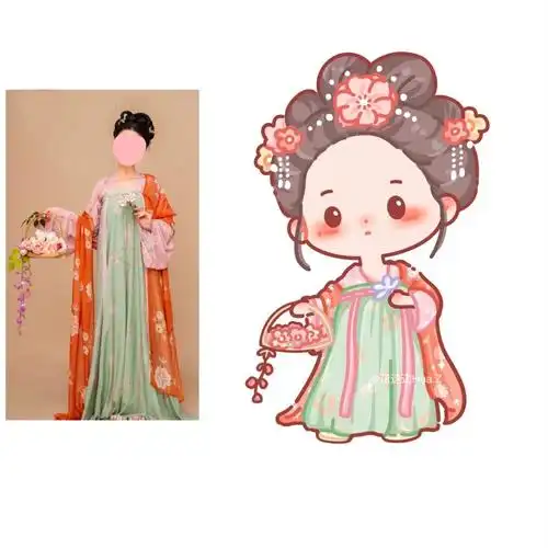 更新练习q版古装古风汉服插画