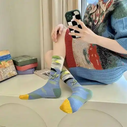 梵高莫奈把艺术穿在脚上这些袜子太有文艺气息了