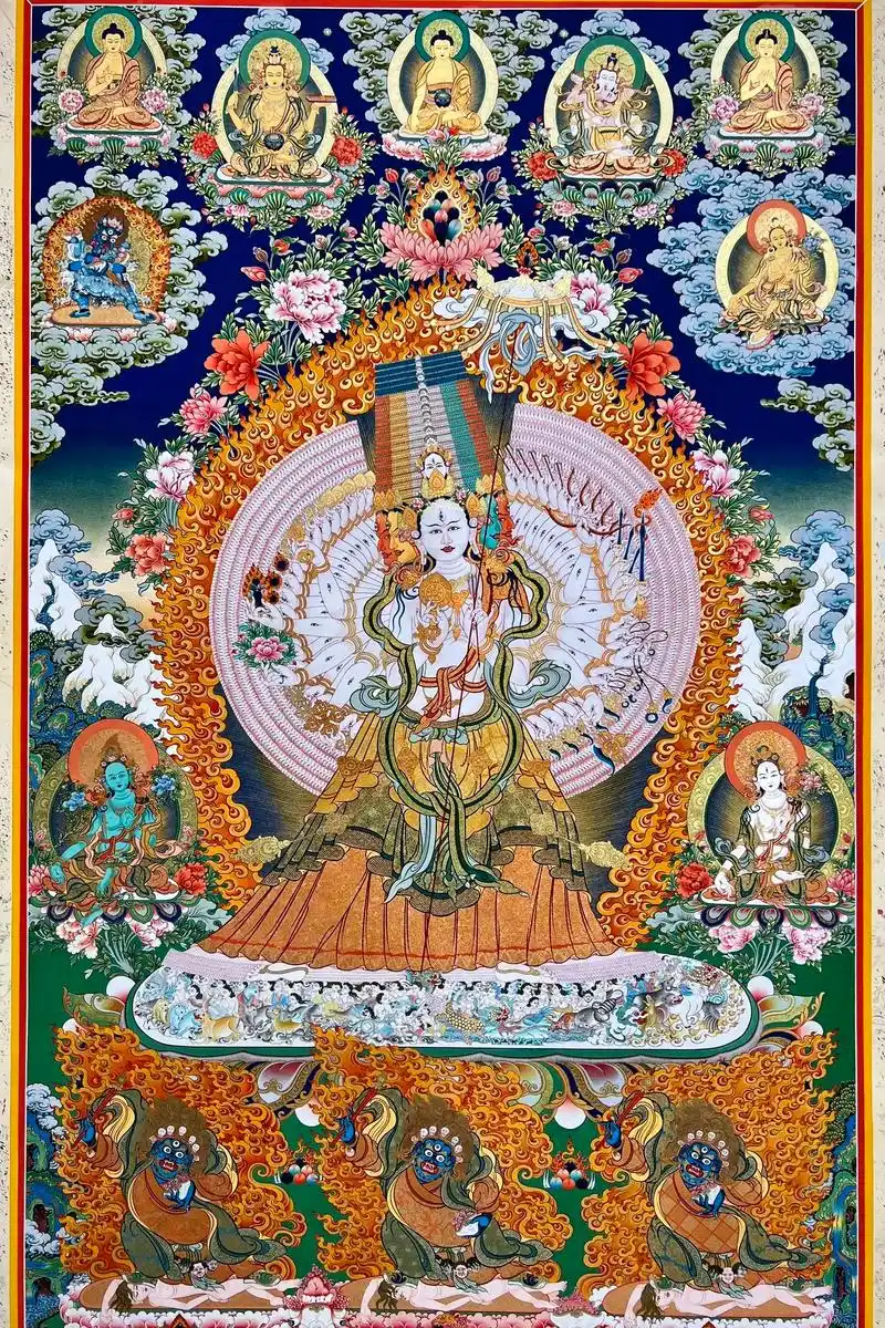 《大白伞盖佛母》精美作品.