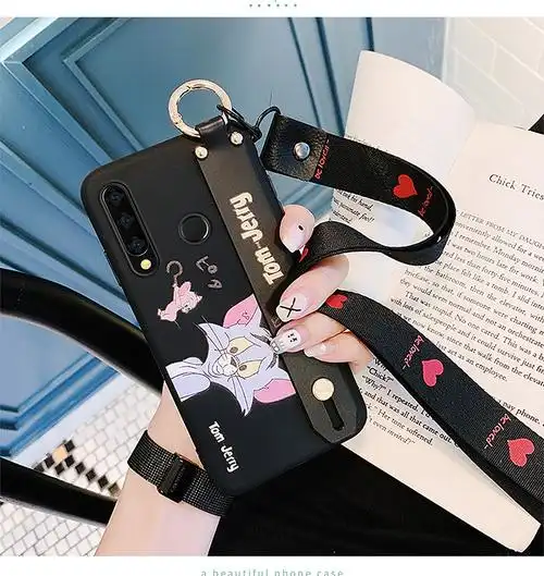 华为畅享9s手机壳可爱卡通彩绘腕带畅享9e保护套畅享9plus硅胶全包防