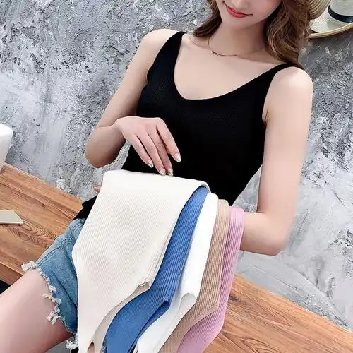 冰丝吊带背心女夏季2021新款