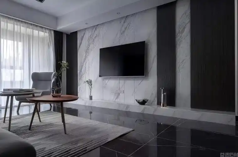 大理石电视背景墙这样设计,效果真不错(图13)