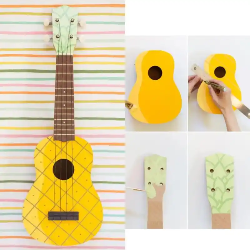 & ideas diy手工制作 手绘尤克里里 尤克里里手绘 尤克里里 手工创意