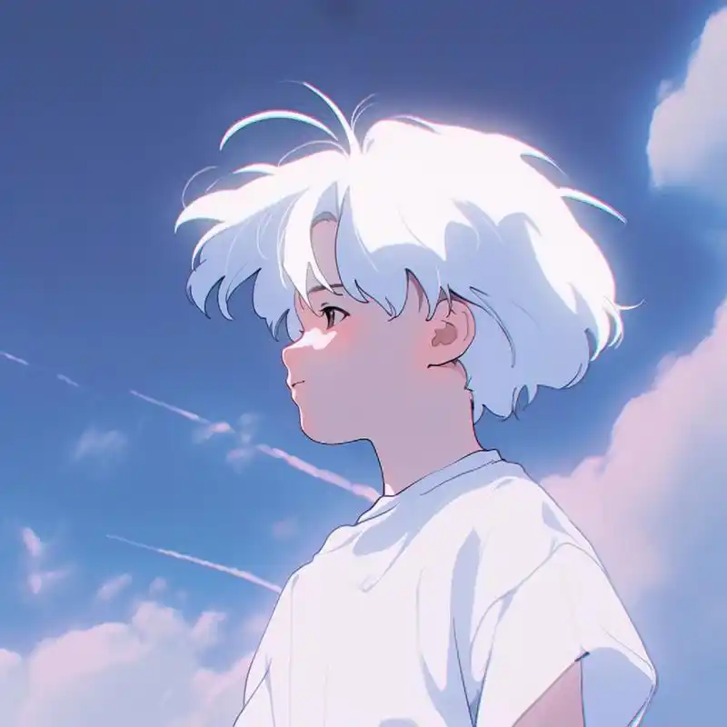 男生头像丨治愈系蓝白系列4 97蓝天白云 清爽头像