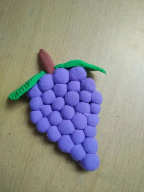 水果拼盘之一――彩泥葡萄 - 美篇