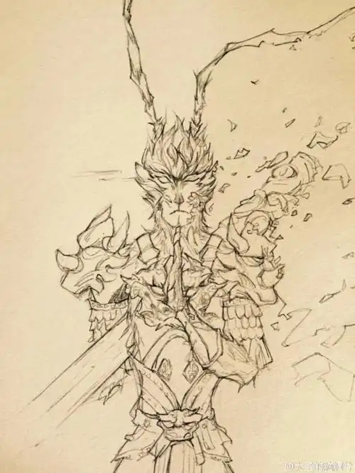 孙悟空的几种画法太酷啦