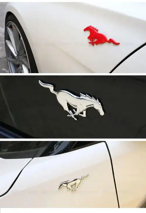 浮生 福特野马车标 新蒙迪欧改装标 野马中网标 福克斯金属改装贴标