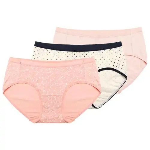 【3条装】曼妮芬旗下加一尚品女士内裤 棉质平角短裤p13-005