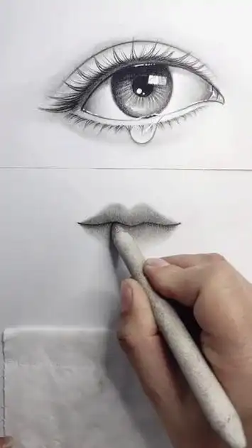 画一个水润的嘴巴#手绘 #零基础学画画 #一起学画画 #画画教程 #素描