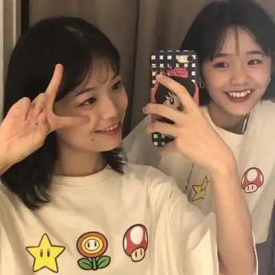 森系闺蜜头像2张姐妹图片