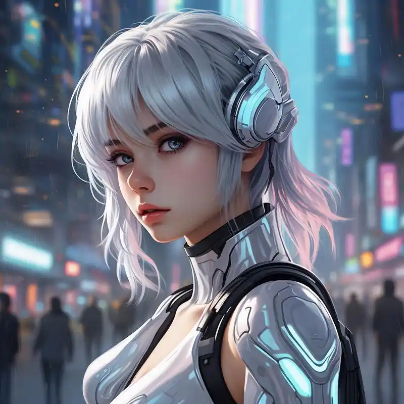 赛博朋克风99女性头像,独特魅力