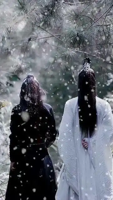 陈情令你们要的无水印忘羡背影来啦可以拿去做壁纸哦