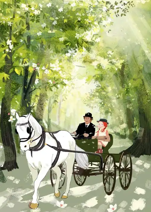 给凯叔家画的《绿山墙的安妮》插图