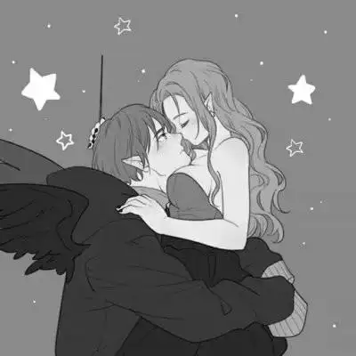 黑白特别污的情头 高清好看的二次元情侣头像特别污图片_情侣动漫头像