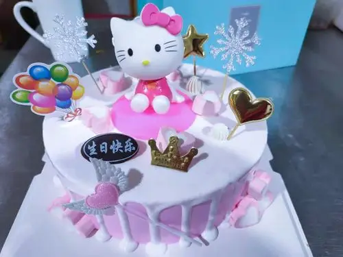 深夜放毒来个粉色系少女心ins公主仙女女生日蛋糕生日快乐