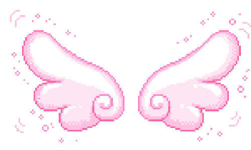 翅膀gif卡哇伊gif可爱gif粉红色gif