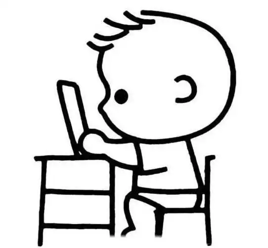 小朋友读书简笔画小朋友读书简笔画卡通图片