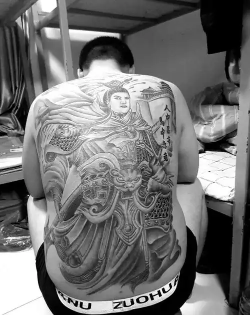 满背吕布恢复好效果纹身图片(2)_黑龙江省哈尔滨市纹身店-铭聚刺青