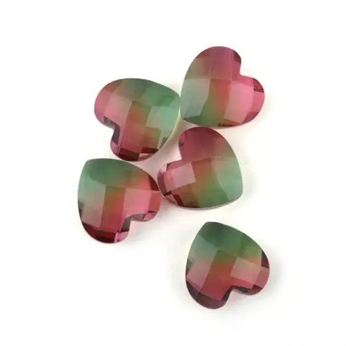 热卖2019 工厂直接合成黄色粉红色巴西彩色电气石宝石珠宝制作