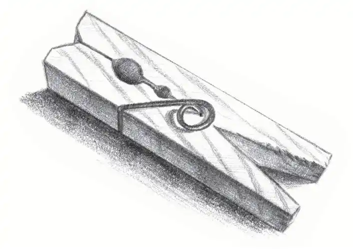 73铅笔素描如此简单木头夹