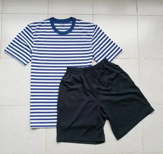 海军衫保真海军海体能服海魂衫套装海作训服t恤运动短袖短裤海军陆战