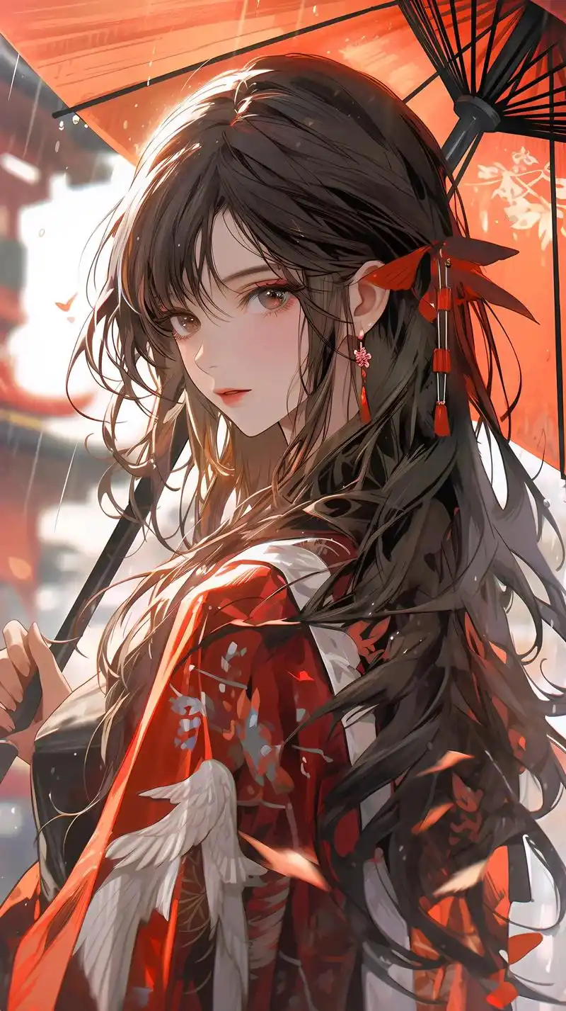 二次元 #插画 侧脸古风系列套图. - 抖音